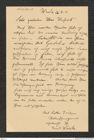 Nachlass Franz Steindachner, Brief von Emil Weiske an Franz Steindachner (26.08.1911), Inv.Nr. 582.08, Seite 1